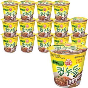 오뚜기 컵누들 매콤찜닭맛 45.5g, 15개