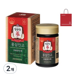 정관장 홍삼진고+쇼핑백, 250g, 2개