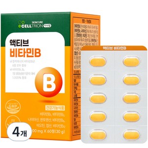 이너랩 액티브 비타민B, 60정, 30g, 4개