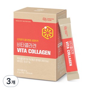 대상웰라이프 비타콜라겐, 60g, 3개