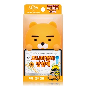 아우라 카카오 모니터걸이 라이언 방향제 플라워바이플로랄향, 4.5ml, 1개