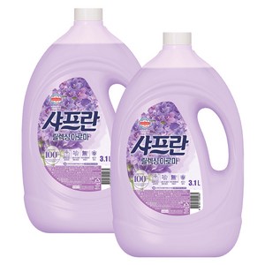 샤프란 플러스 섬유유연제 릴렉싱 아로마 본품, 3.1L, 2개