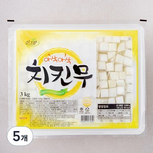 싱그람 아삭아삭 치킨무, 3kg, 5개