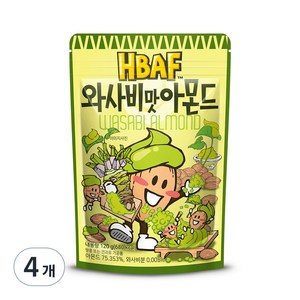 바프 와사비맛 아몬드, 120g, 4개