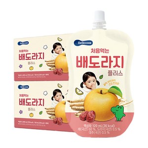 베베쿡 처음먹는 배도라지 플러스 주스 20p, 120ml