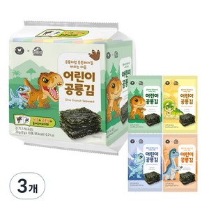 만전김 어린이 공룡김 10p, 20g, 3개