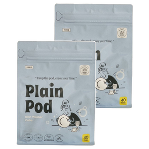 플레인팟 식기세척기 큐브 세제 40p, 400g, 2개