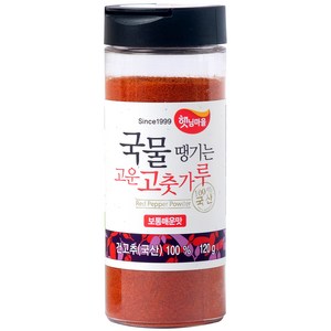 햇님마을 국물땡기는 국산 고운 고춧가루 보통매운맛, 120g, 1개