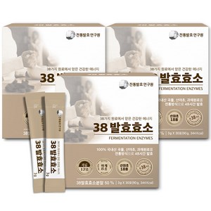 전통발효연구원 38효소, 90g, 3개