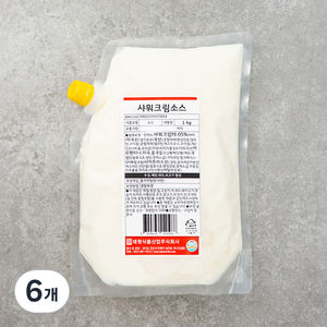 사워크림소스, 1kg, 6개