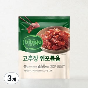 비비고 고추장 쥐포볶음, 60g, 3개