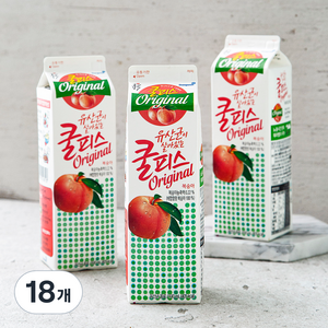 소와나무 쿨피스 복숭아, 930ml, 18개