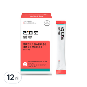 락피도 철분 액상 30포, 240ml, 12개