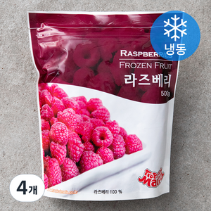 트로피칼마리아 라즈베리 (냉동), 500g, 4개