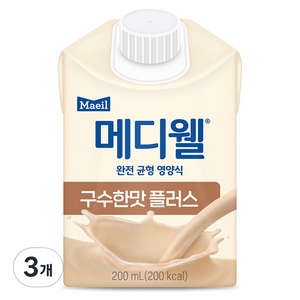 메디웰 구수한맛 플러스 영양식, 200ml, 3개