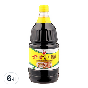 오뚜기 삼겹살 양파절임 소스, 2.1kg, 6개