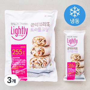 라이틀리 곤약브리또 트러플크림 (냉동) 4입, 125g, 3개