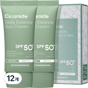 닥터방기원 시카마이드 데일리 에센스 선크림 SPF50+ PA++++, 50g, 12개