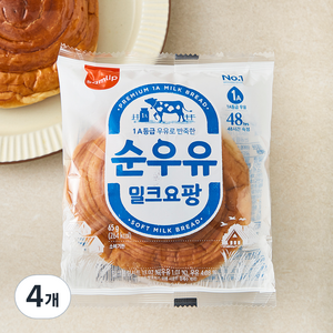 삼립 순우유 밀크요팡, 65g, 4개