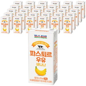 파스퇴르 바나나우유, 190ml, 72개, 72개