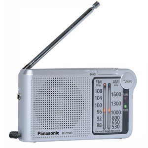 파나소닉 AM FM 건전지식 휴대용 라디오, RF-P150D, 혼합 색상