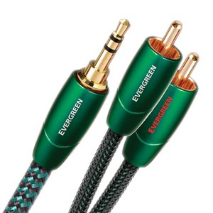 오디오퀘스트 Evegeen 3.5mm to RCA 아날로그 인터커넥터 케이블 2m, 1개