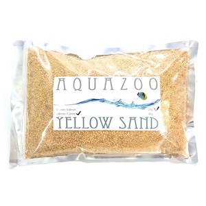 AQUAZOO 어항용 바닥재 0.8~1.2mm 2kg, YELLOW SAND, 1개