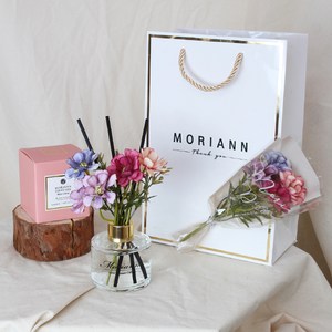 모리앤 스페셜 골드라벨 디퓨저 120 ml + 블랙 섬유리드 3p + 리드꽃다발 + 쇼핑백, 블랙체리, 1개