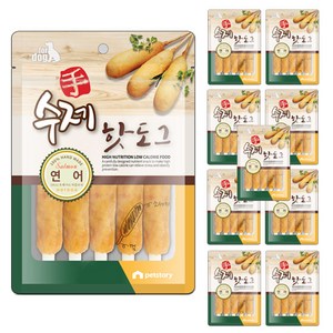 펫스토리 수제 핫도그, 연어, 100g, 10개