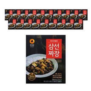 청정원 매콤한 삼선 짜장, 180g, 20개