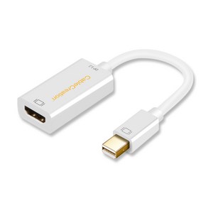 넥스원 CableCeation Mini DP to HDMI 1.2버전 프리미엄 변환젠더 CD0009 0.1m 화이트