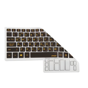 파인피아 LG 그램 울트라PC 시리즈 14T90N 14TD90N 노트북용 문자인쇄 키스킨, CHOCOLATE, 1개