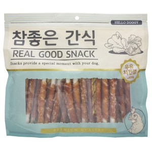 헬로도기 참좋은간식 건조간식, 우유치킨껌, 600g, 1개