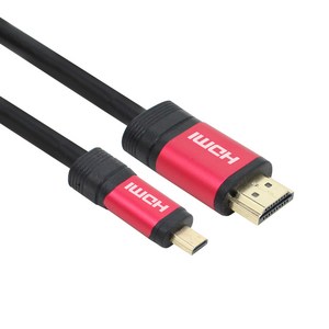 넥시 레드메탈 MICRO HDMI V2.0 모니터케이블, 1개, 1m