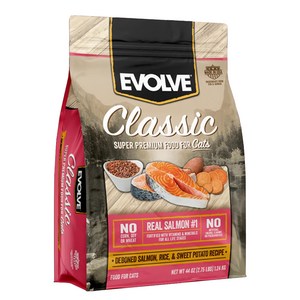 EVOLVE 전연령용 클래식 고양이 건식사료, 연어, 1.24kg, 1개