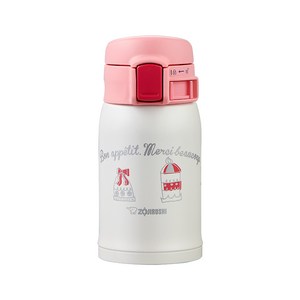 조지루시 미니 포켓 원터치 보온보냉 텀블러, 바닐라 화이트(SM-SP24 WZ), 240ml, 1개