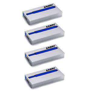 LAMY T10 만년필용 일회용 잉크 카트리지 5p, blue, 4개