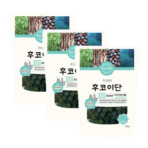 후코홀릭 강아지 건조간식, 후코이단, 120g, 3개