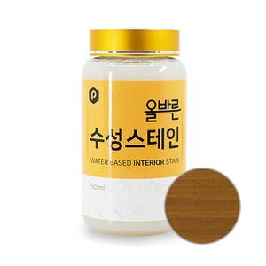 페인트인포 올바른 수성 스테인 500ml, 533 호두나무, 1개