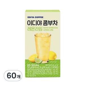 이디야 콤부차 레몬라임, 6g, 20개입, 3개