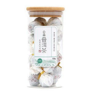 운남보이차 롱주차 유리병 L, 120g, 1개, 1개입