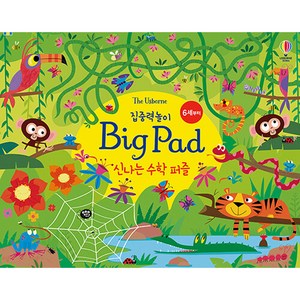 The Usborne집중력놀이 Big Pad 신나는 수학 퍼즐:, 커스틴 롭슨, 어스본코리아, 집중력놀이 Big Pad 시리즈