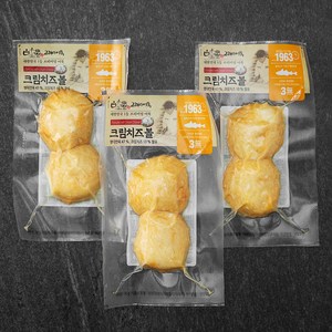 고래사어묵 크림치즈볼, 90g, 3팩