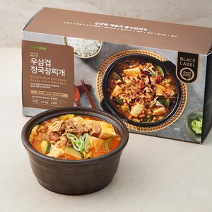 프레시지 더큰 우삼겹 청국장찌개 밀키트 3~4인분, 718g, 1개