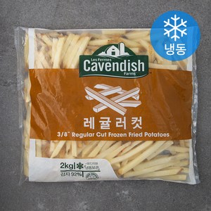 카벤디쉬 레귤러컷 감자튀김 (냉동), 2kg, 1팩