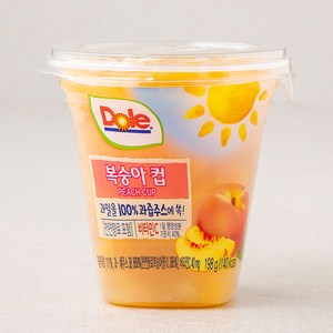 돌 후룻컵 복숭아컵, 198g, 1개