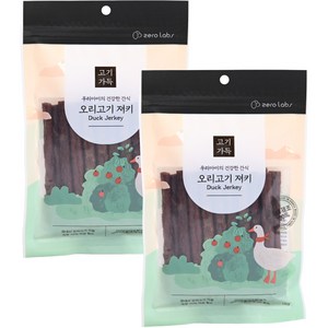 제로랩스 강아지용 고기가득 스틱져키 130g, 오리고기 맛, 2개