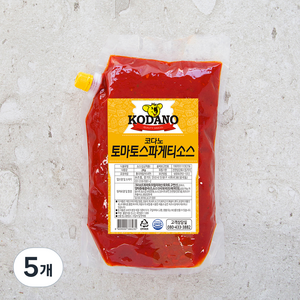 코다노 토마토스파게티소스, 2kg, 5개