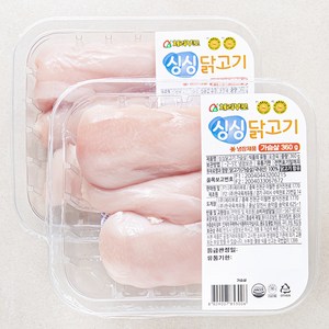 체리부로 싱싱 닭고기 가슴살, 360g, 2개