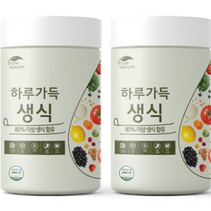 퓨어리턴 하루가득 생식 분말, 840g, 2개